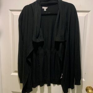 Stylish Simple Black Cardigan New York & Company Women’s L